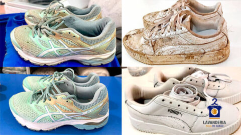 Lavanderia em Londrina: Água de Sabão - Limpeza de Tênis.